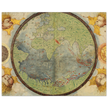 Vintage nautical world map poster reproduction by Lopo Homem 1519