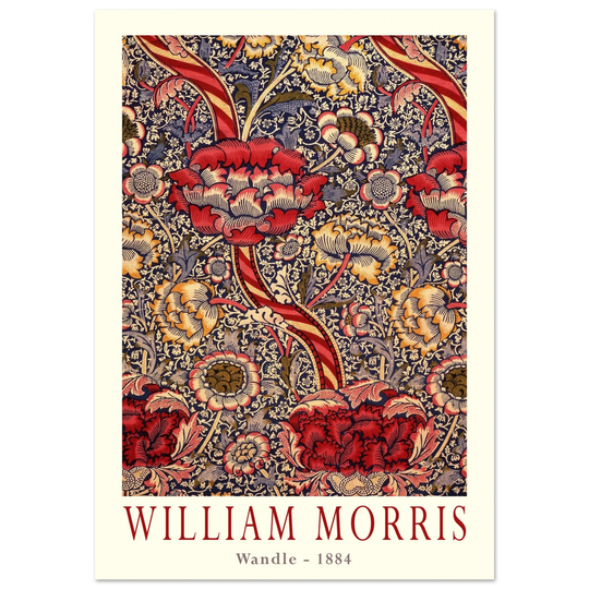 William Morris Wandle  from printed cotton original.