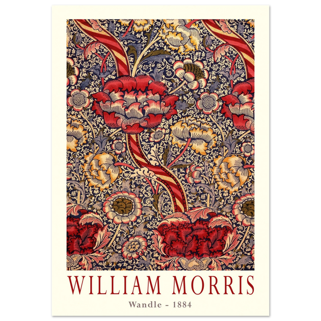 William Morris Wandle  from printed cotton original.