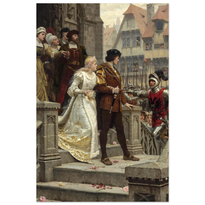 Edmund Blair Leighton painting historic medieval wedding To Arms