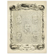 The Constitution of the United States of America vintage poster of 1865.