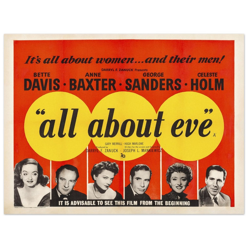 All about Eve movie poster.