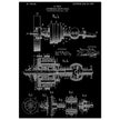 Automobile Drive Gear patent 787908 by Henry Ford. Vintage car