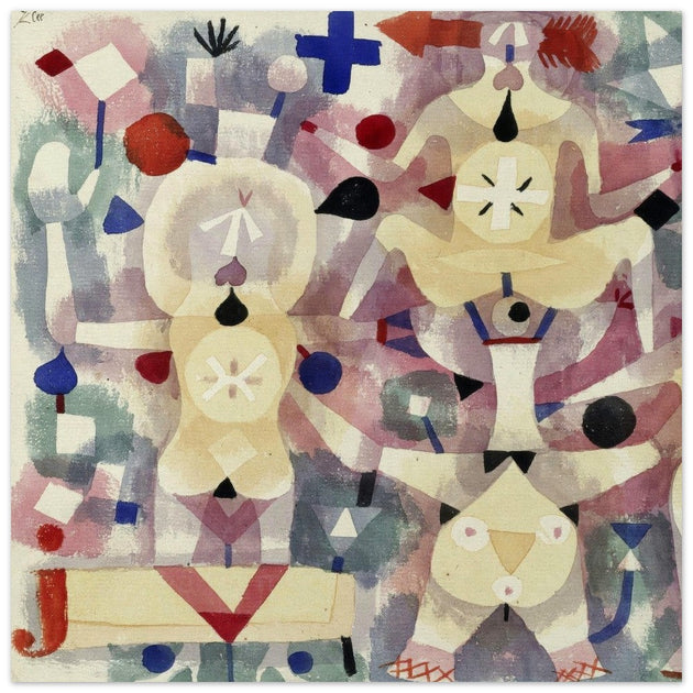 Paul Klee Carnival in the Snow abstract painting.