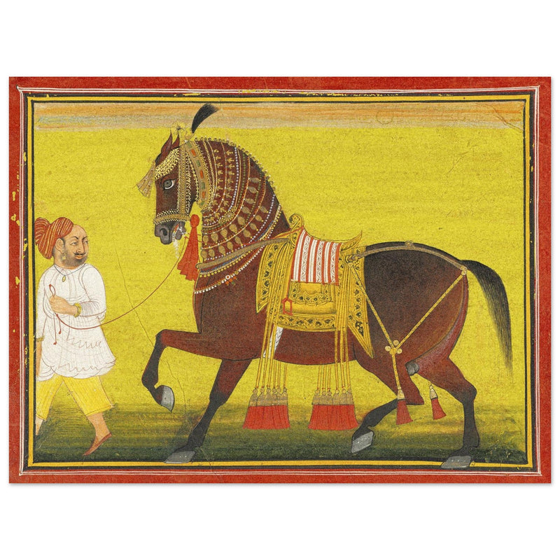 A Horse and a Groom attributed to Bagta Devgarh