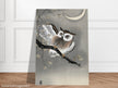 Long-eared owl in ginkgo by Ohara Koson, ,