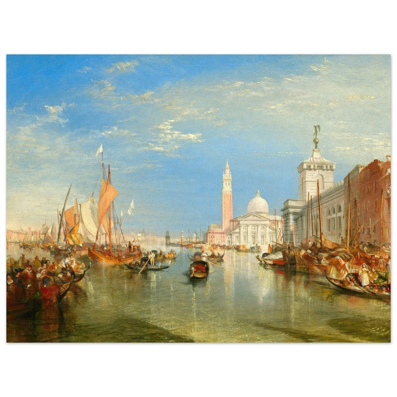 Venice Italy antique painting by Joseph Mallord William Turner. The Dogana and San Giorgio Maggiore.