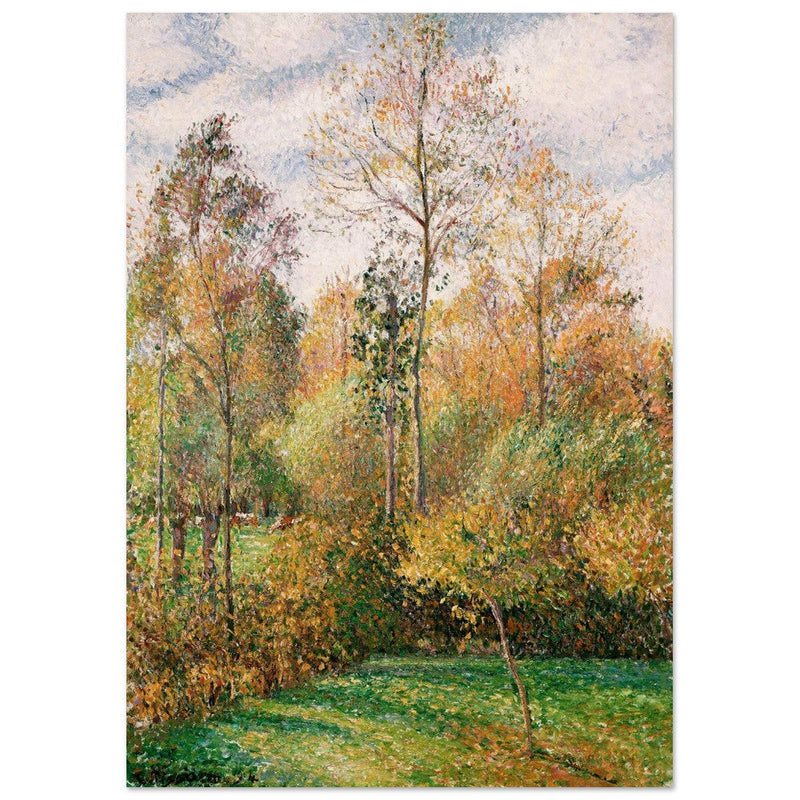 Autumn Poplars Eragny by Camille Pissarro 1894.