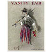 Vanity Fair cover magazine vintage illustration October 1914 by Rabajoi: A refugee from Paris.