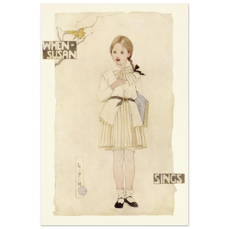 When Susan sings illustration by Lilian Price Hacker