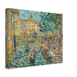 Canaletto antique painting in Venice Italy. Bacino di S. Marco.