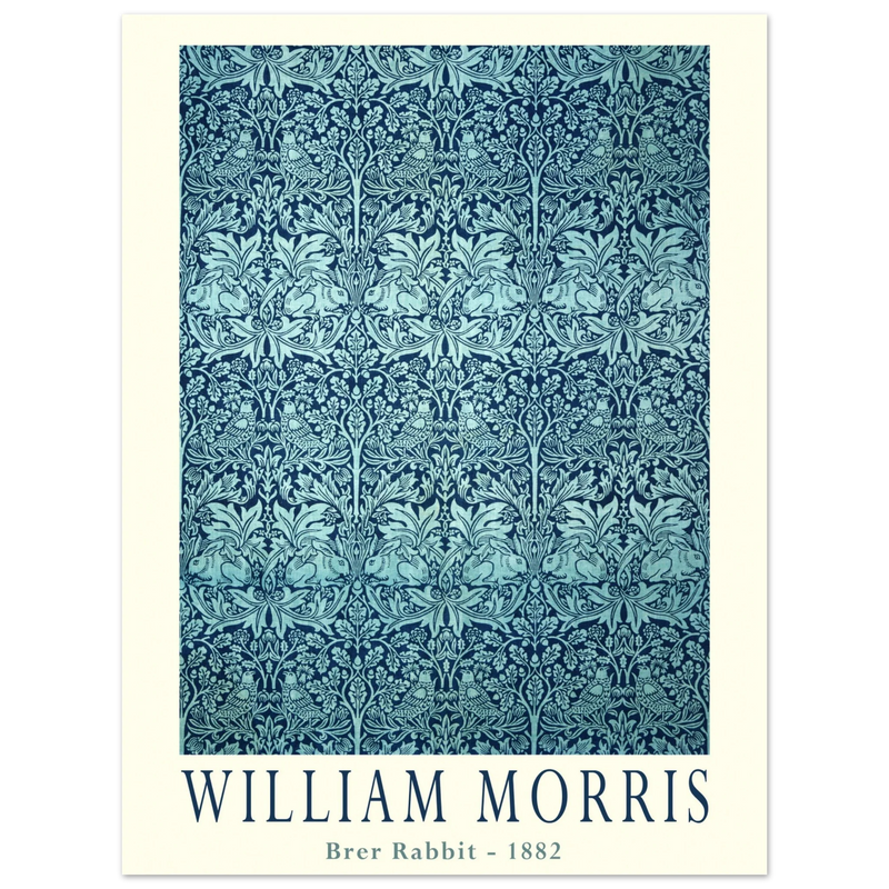 William Morris Brer Rabbit wallpaper vintage design.