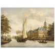 Jacobus Storck Nijenrode Castle on the Vecht near Breukelen. Antique old marine painting.  artwork