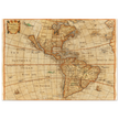 Ancient map of America. "Americae Descriptio Nova" by Philip Chetwind