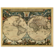 World map Nova et Accuratissima Totius Terrarum Orbis Tabula by Joan Blaeu