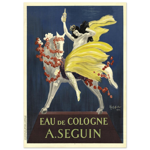 Eau de Cologne ( Cologne water ) vintage advertising poster 1922 by Leonetto Cappiello.