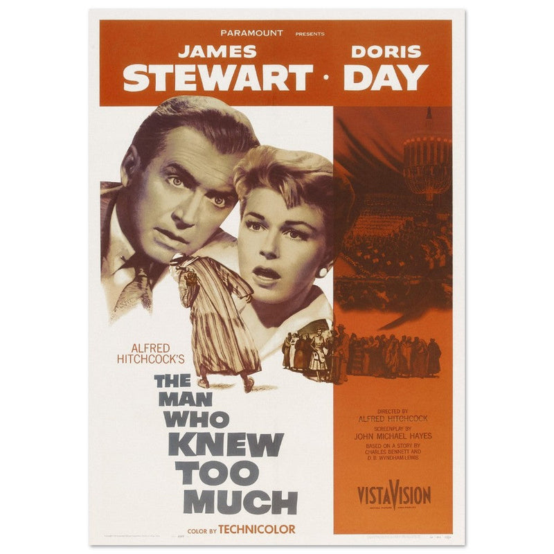The man who knew too much movie poster.