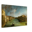 Venice Italy old painting by Canaletto. The Grand Canal from Palazzo Balbi towards the Rialto.