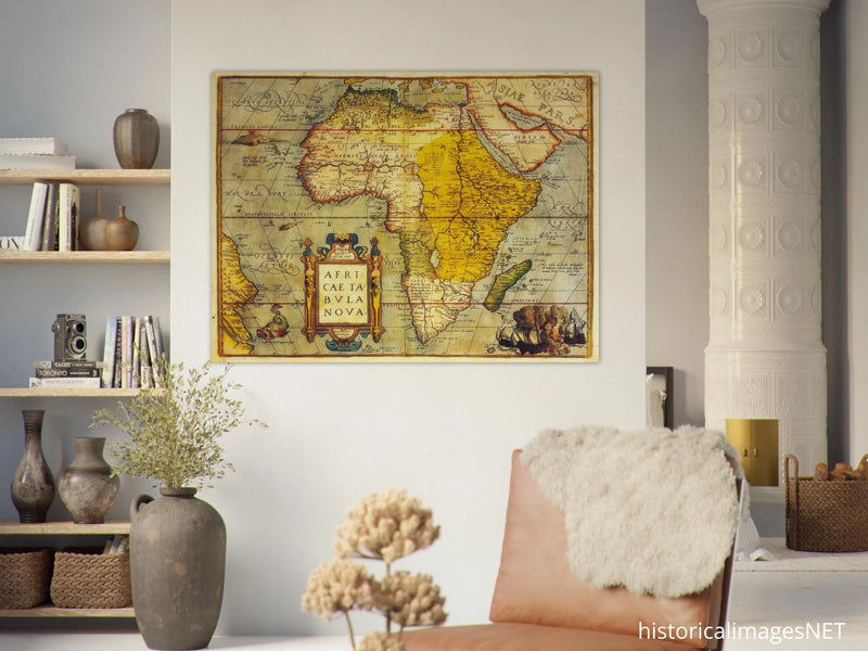 Africa map by Abraham Ortelius