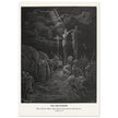 Gustave Dore The Bible engraving print . The Crucifixion illustration .