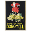 White Vermouth aperitif drink Bonomelli vintage advertising. Fine art  poster by Luciano Achille Mauzan 1932
