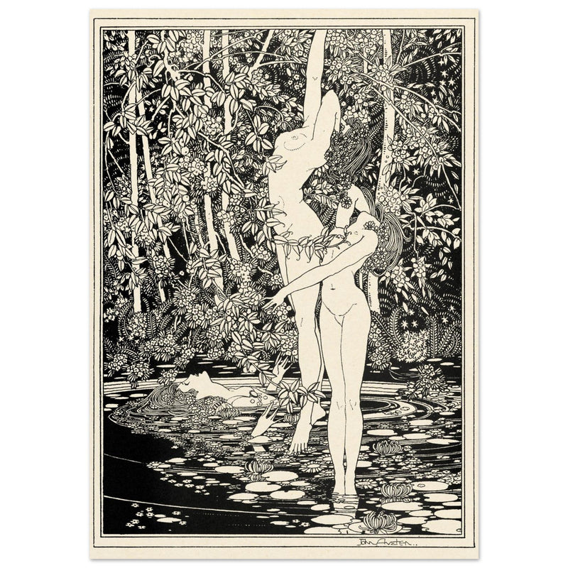John Austen illustration for Hamlet The death of Ophelia
