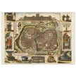 Jerusalem ancient map XVII Century by Daniel Stoopendael.