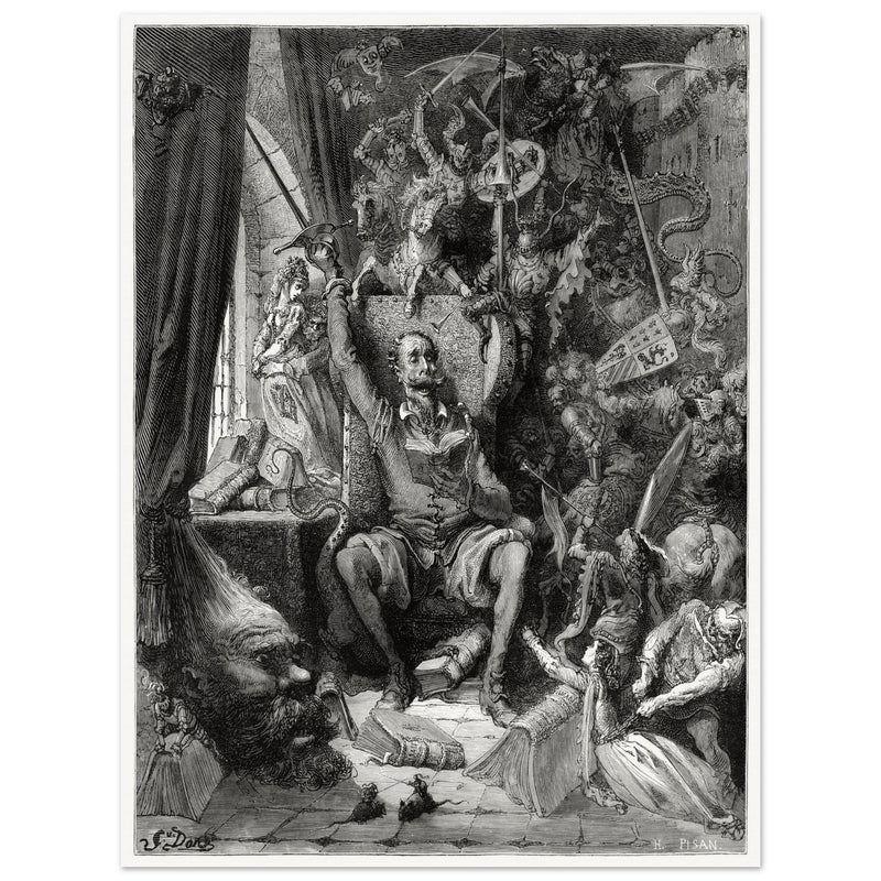 Don Quixote illustration by Gustave Dore. A world of disorderly notions Chapter one.
