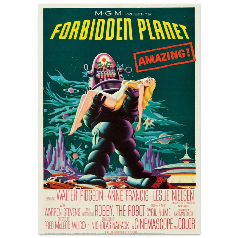 Forbidden Planet movie poster.
