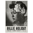 Billie Holiday concer music poster in New York City Town Hall in 1946.