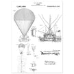 Airship patent illustration by T S C Lowe. Air Balloon