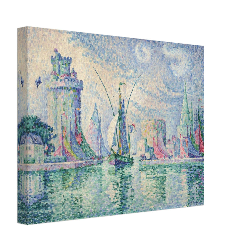 Paul Signac Les tours vertes, la Rochelle. The green towers, La Rochelle. painting.