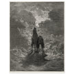 Don Quixote riding with Sancho Panza illustration by Gustave Dore.