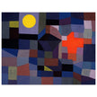Paul Klee Fire at Full Moon abstract painting.   .