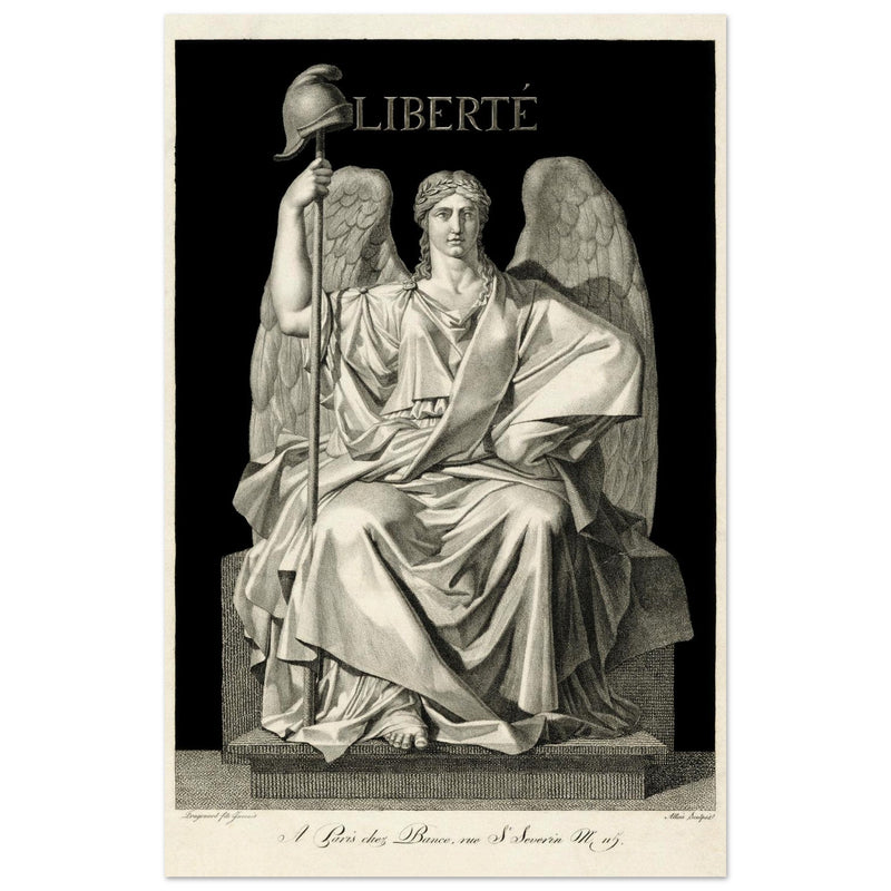 Liberté ( Liberty ) engraving , created by Louis Jean Allais (engraver, 1762–1833).