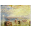 Approach to Venice by Joseph Mallord William Turner. Antique abstract painting of Venice Italy.