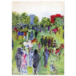 Raoul Dufy cover art for a vintage fashion magazine In the Paddock.