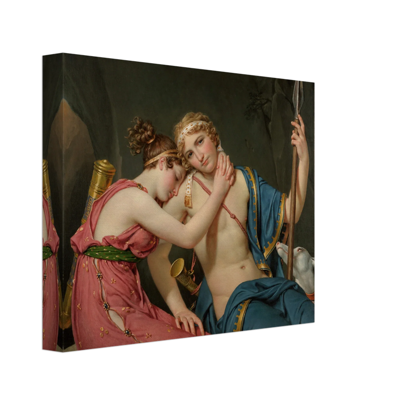 Canvas The Farewell of Telemachus and Eucharis by Jacques Louis David 1818. Greek Mythology  canvas