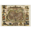 Jerusalem ancient map XVII Century by Daniel Stoopendael.
