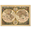 1596 World map by Arnold and Hendrik Van Langren. Orbis Terrae Compendiosa map fine art map is a marvel of historic cartography