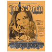 Janis Joplin music vintage concert poster . Performance in Oklahoma City 1969 with James Cotton Blues band
