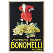 White Vermouth aperitif drink Bonomelli vintage advertising. Fine art  poster by Luciano Achille Mauzan 1932