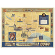 The Pictorial Map of the Route of the 1953 Coronation of Her Majesty Queen Elizabeth II  print