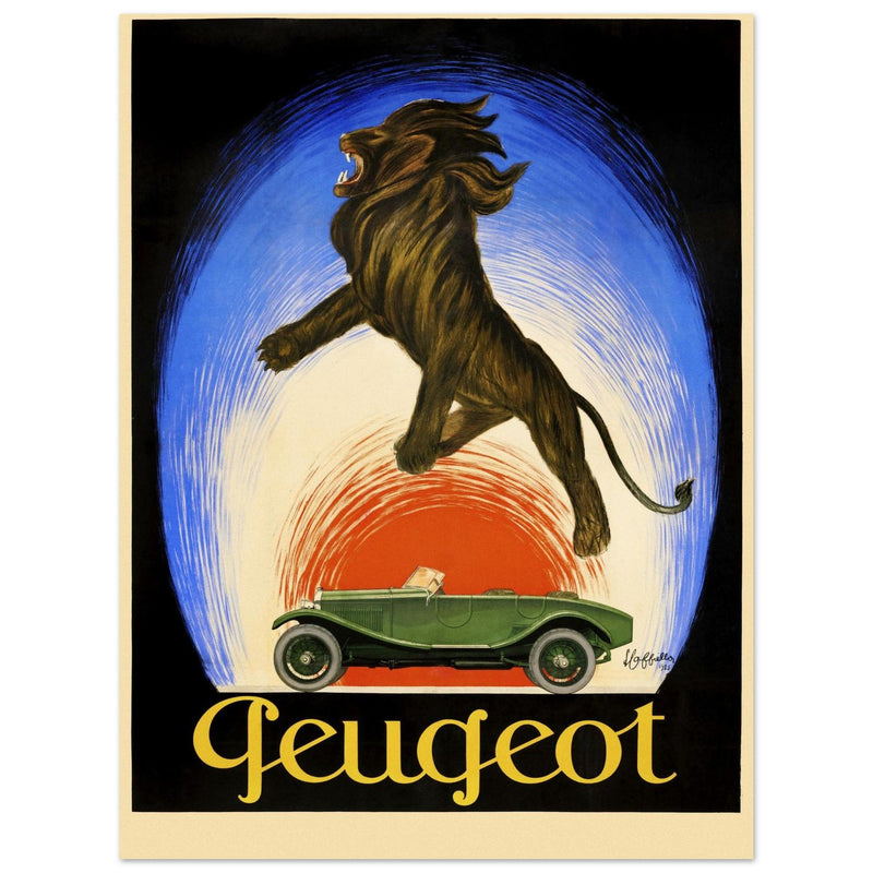 Peugot vintage advertising by Leonetto Cappiello 1925 poster .