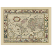 Old map of the world poster reproduction by Joan Blaeu XVII century