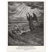 Gustave Dore The Bible engraving print . The angel appearing to Joshua .