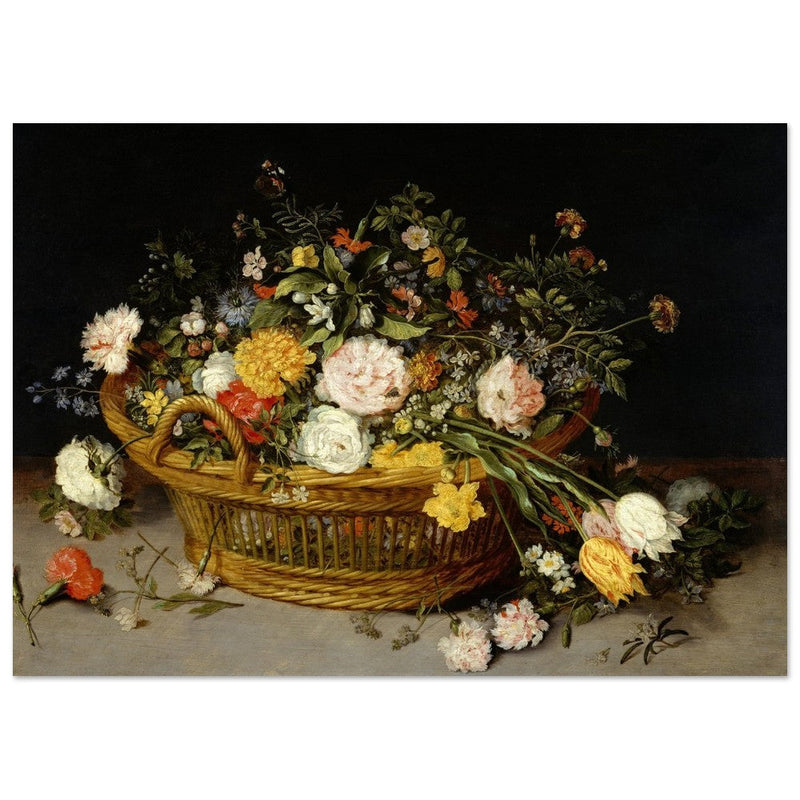 A Basket of Flowers painting by Jan Brueghel the Younger.