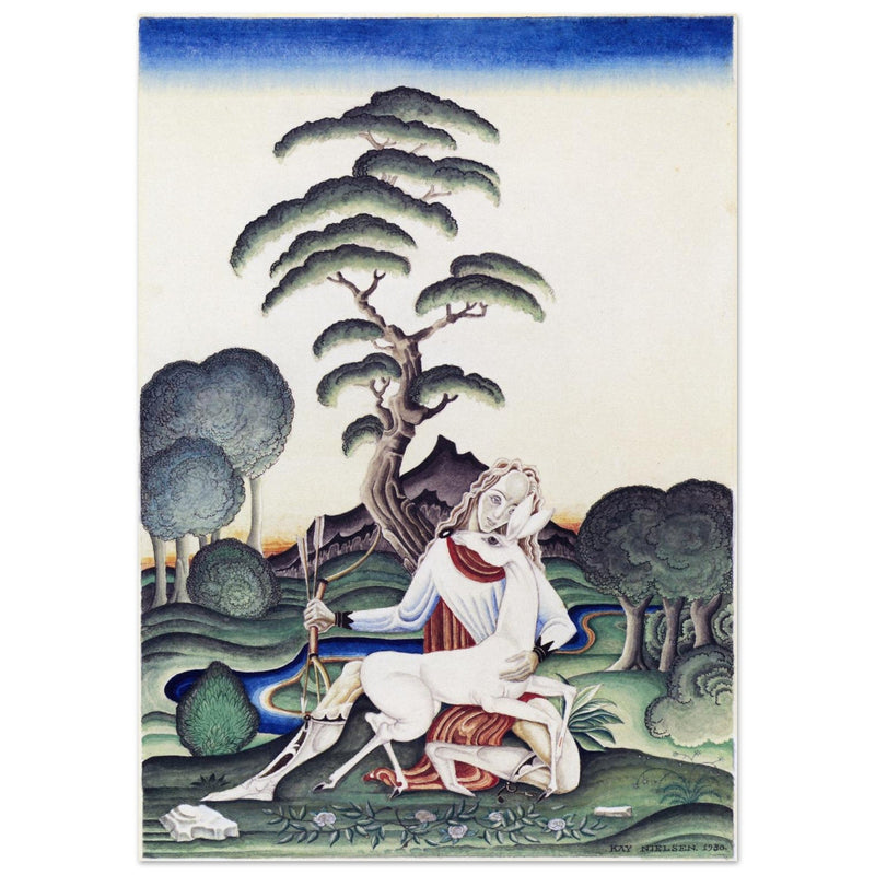 Kay Nielsen and his illustration to The Enchanted Hind from Red Magic.