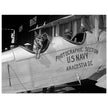 Police dog disguised as a pilot at the Naval Air Station