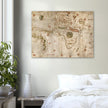 Nautical Planisphere world map poster reproduction by Nicolaus de Caverio 1506